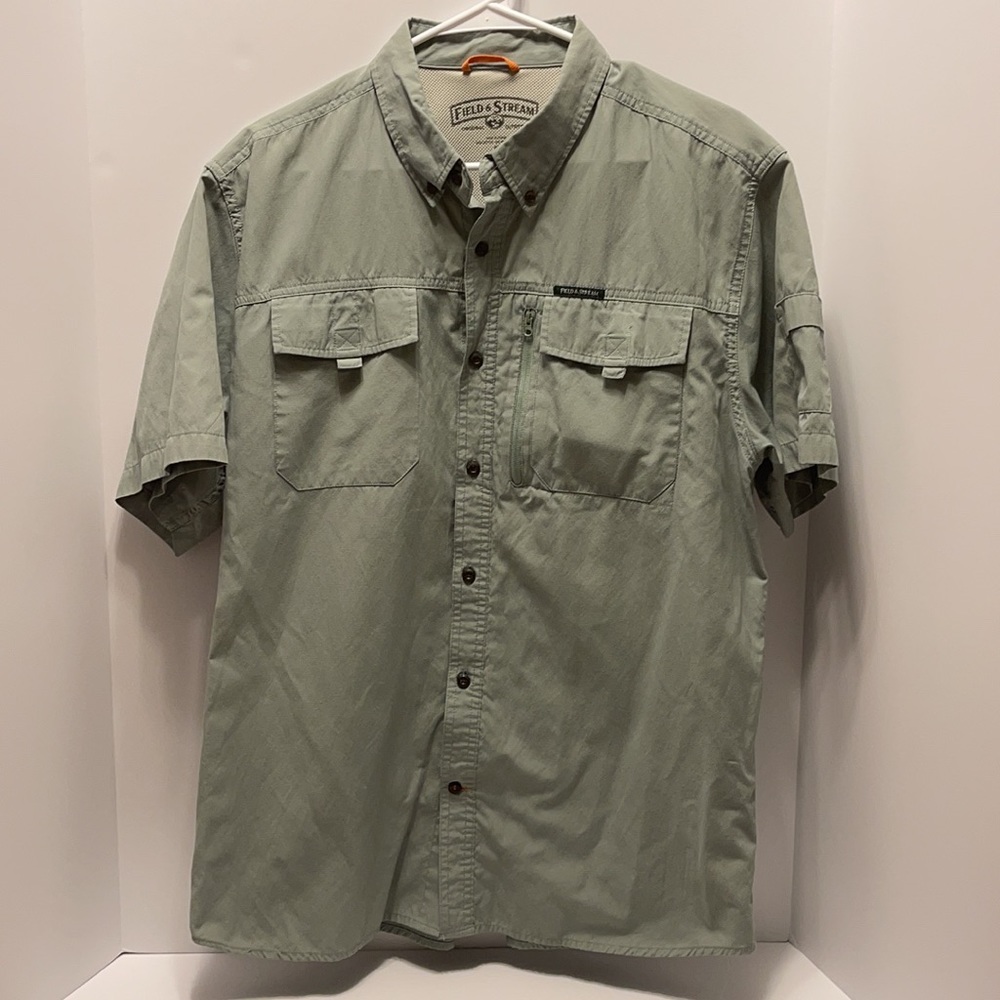 Field & Stream Men’s Size XL Green Short-Sleeve Button Down Fishing Shirt